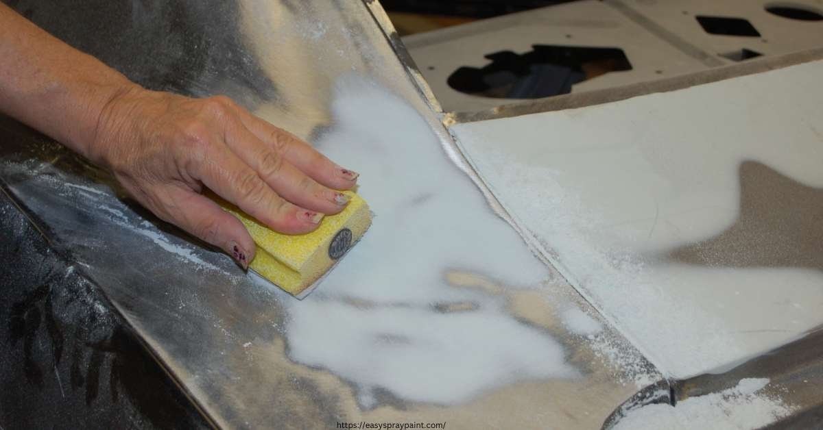 What Should I Use To Clean A Painted Metal Surface Before Spray
