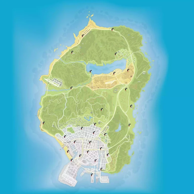 Undercover Spray Paint Areas In Gta Online Map 12