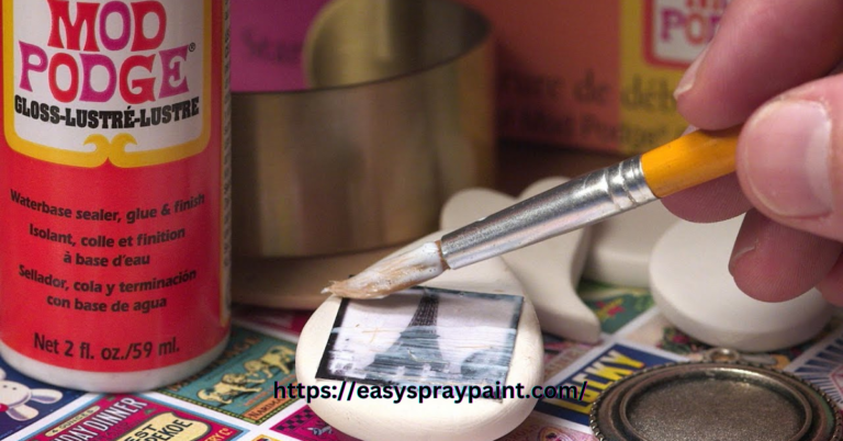 Can You Spray Paint Over Mod Podge